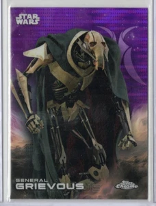 2025 Topps Star Wars Chrome General Grievous PURPLE PULSAR REFRACTOR #49 - Picture 1 of 1