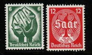 Alemania - Juego de estampillas MLH 444-45 - Sarre (1934) - Imagen 1 de 1