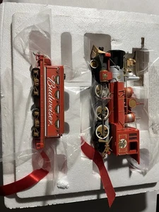 Hawthorne Village Budweiser Zug Lokomotive & Tender Holiday Express kostenloser Versand - Bild 1 von 11