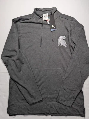New Men's Michigan State Spartans Antigua Mock Neck Sweatshirt Size Medium  - Image 1 of 4