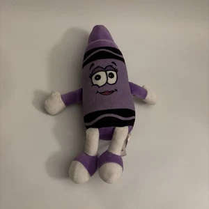 Juguete de peluche Crayola púrpura crayón 2023 violeta vivo 11 pulgadas - Imagen 1 de 4