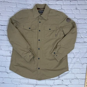 Eddie Bauer Jacket Men Voyager Fleece Aztec Print Lined Snap Shacket Sz Lrg - Picture 1 of 21