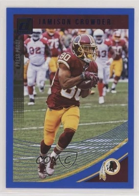 2018 Panini Donruss Press Proof Blue Jamison Crowder #289 - Image 1 of 2
