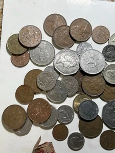 Half Pennies Farthings/Kanada 5c US Cents mit Fehlern & weiteren C Bildern - Bild 1 von 24