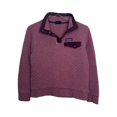 Chaqueta Patagonia Algodón Orgánico Edredón Snap-T Pull Over DEFECTUOSA Púrpura Rosa XS Foto 1 de 4