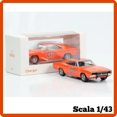 Modellino auto statico scala 1/43 die cast Dodge charger 1969 General Lee norev - Immagine 1 di 4