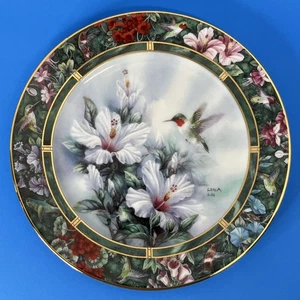 The Ruby-throated Hummingbird Plate de Lena Liu Treasury Collection WS George 92 - Imagen 1 de 11