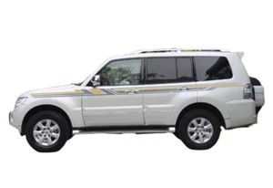 Fit For Mitsubishi Pajero Racing Stripe Side Door Car Sticker Vinyl Sport Decal - Picture 1 of 5
