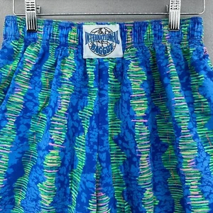 Pantalones de chándal holgados internacionales años 90 cintura elástica talla M neón vaporwave de colección Sk8 - Imagen 1 de 10