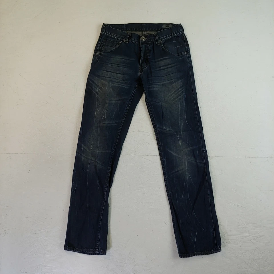 Jeans Urban Behavior Denim Slim Fit 30 x 30 Desteñidos Desgastados Usados Foto 1 de 4