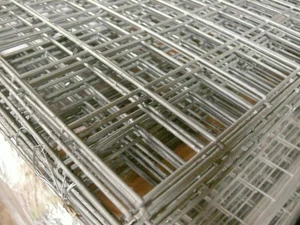 4x Welded Wire Mesh Panels 1.2x2.4m Galvanised 4x8ft Steel Sheet Metal 2" Holes - Picture 1 of 4