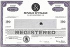 Republic of Finland, 13 5/8% Note due September 1, 1987 (Blankette)
