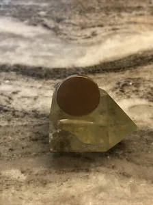 Madewell Round Matte Gold Tone Ring Size 5.5 - Picture 1 of 9