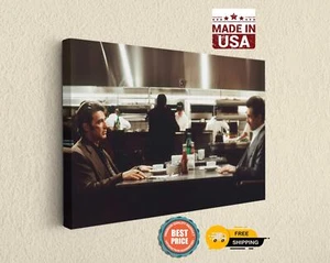 Heat Al Pacino vs De Niro Dinner Scene Canvas Print - Picture 1 of 8