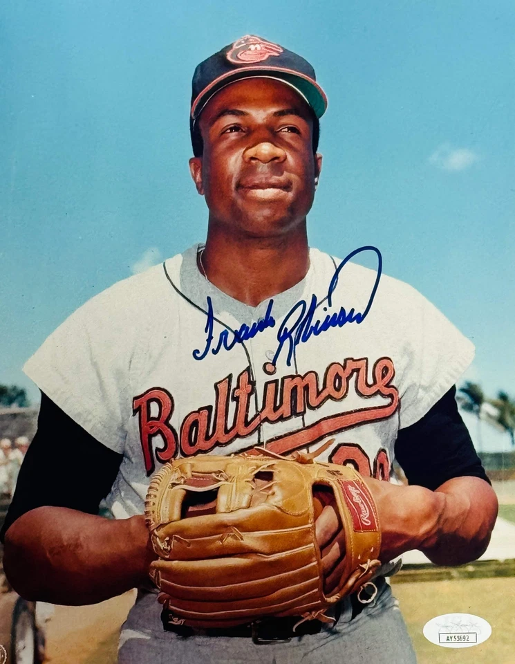 Frank Robinson Autographed 8x10 Baseball Photo (JSA) - Image 1 of 1