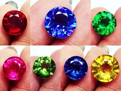 Runde Form Lose Alle Verity Gemischte Edelsteine 8 Um 10 Karat Mit Zertifikat - Bild 1 von 2