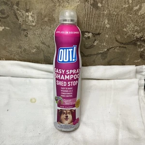 1 Count Out 9.2 Oz Easy Spray Shed Stop Sweet Berry Scent Odor Control Shampoo - Picture 1 of 2