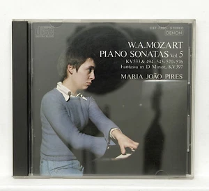 MARIA JOAO PIRES ⸺ MOZART The sonatas for piano Vol.5 ⸺ DENON CD NM - Picture 1 of 2