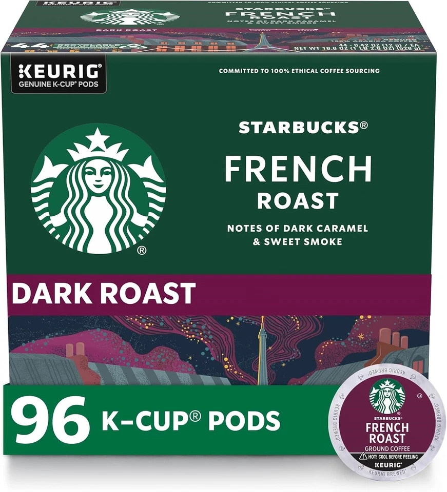 Starbucks K-cup French Roast Coffee 16ct (Pack of 2) 16 Count