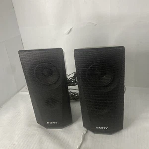 Sony Home Theater Surround System Speakers SS-TSB122 Left & Right + Wires TESTED - Picture 1 of 7