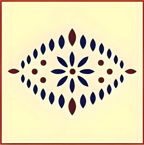 MOTIF 05 STENCIL- FOLK ART Reusable Mylar DIY Template - The Artful Stencil - Picture 1 of 6