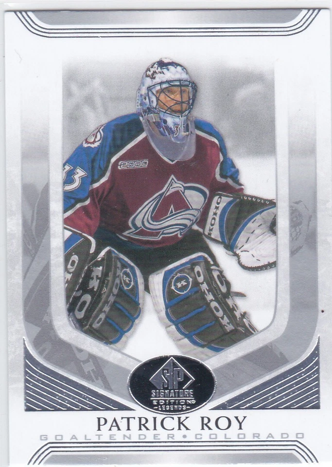 2020/21 SP SIGNATURE EDITION..PATRICK ROY..SP..# 331..AVALANCHE..COMBINED SHIP - Image 1 of 1