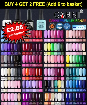 CANNI® UV Nail Gel Nail Polish Soak Off LED Base Matte Tempered Top Coat Varnish - Image 1 of 4