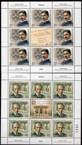 1788 - SERBIA 2022 - Nikola Tesla - Scientist - MNH Mini Sheet - Picture 1 of 2
