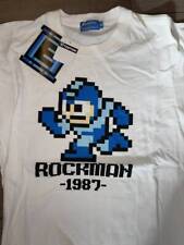 Famicom Capcom Mega Man Official White T-Shirt Ll Retro Game 8Bit Eraser Thunder