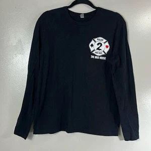 Next Level black tee-shirts The Mad House graphic long sleeve men’s size M - Picture 1 of 8