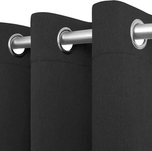 White Classic [2-Panels Cozlo Blackout Curtains for Bedroom with Grommet - Picture 1 of 12