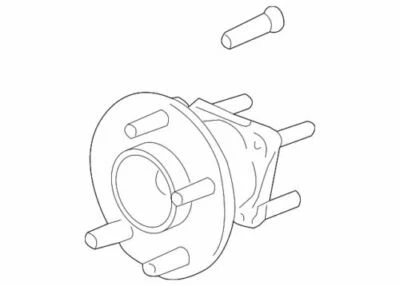 Genuine GM 2006-2008 Buick Chevrolet Saturn Rear Wheel Hub and Bearing 10368309 - Image 1 of 2