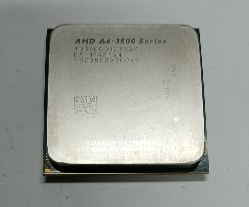 AMD A6-3500 Series AD35000-JZ33GX 2.1GHZ Socket FM1 CPU Processor Used Working - Image 1 of 1