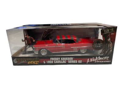 FREDDY KRUEGER & 1958 CADILLAC SERIES 62 A Nigtmare / Jada 1:24 - Immagine 1 di 3
