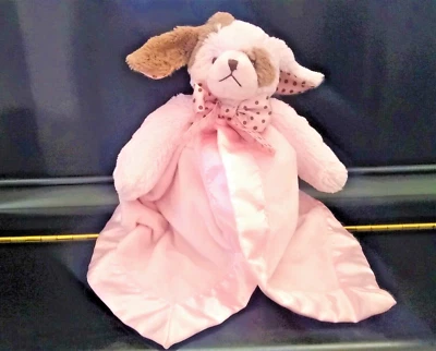 Cachorro Perro Lovey Manta Seguridad Rosa Lunares Bearington Niña Satinado Suave Foto 1 de 4