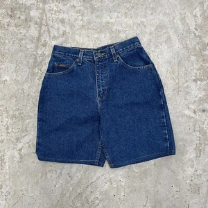Vintage Riders Shorts Womens 12 USA Blue Denim Jean Bermuda 11" Jorts Mom New - Picture 1 of 13