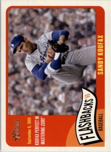 2014 Topps Heritage Baseball Flashbacks #BFSK Sandy Koufax - NM-MT - Picture 1 of 2