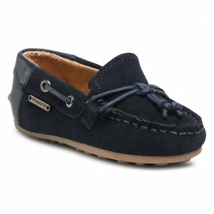 SCARPE MOCASSINO CASUAL BAMBINO MAYORAL 41282 PELLE BLU ORIGINALE PE 2021 - Picture 1 of 7