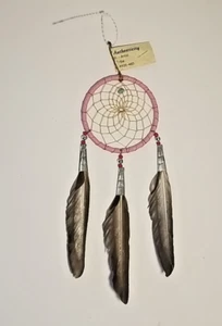 Atrapasueños Auténtico Navajo Nativo Americano Atrapasueños 3" Pulgadas Diámetro - Imagen 1 de 3