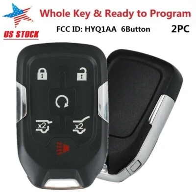 2 para Chevrolet Tahoe Suburban 2015 2016 2017 2018 2019 2020 mando a distancia llavero coche Foto 1 de 4