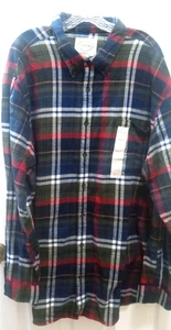 St. John's Bay Herren Flanell Knopfleiste Hemd Gr. 3XLT Tartan kariert mehrfarbig Neu mit Etikett - Bild 1 von 7