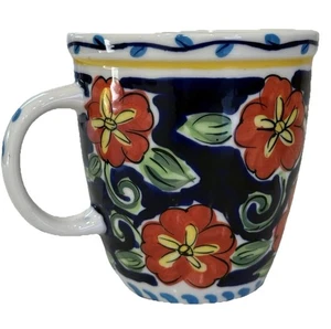 2002 Starbucks Barista Floral Ceramic Tavolo II Coffee Mug Cup Collectible 18oz - Picture 1 of 10