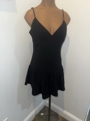 Nuevo con etiquetas Camisa túnica para mujer Mini Vestido Negro Babydoll Sin mangas Talla Mediana Foto 1 de 4