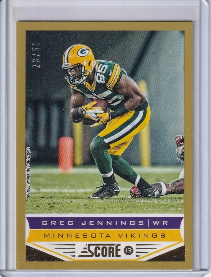 2013 Score Gold Zone #120 Greg Jennings Packers 23/50 - Image 1 of 1