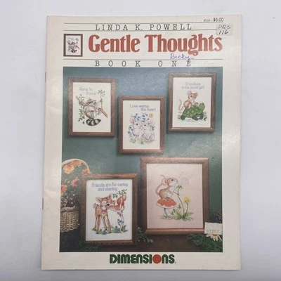 Linda Powell Gentle Thoughts Cross Stitch Pattern Booklet - Image 1 of 4