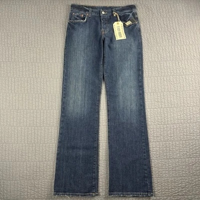 Jean para mujer Lucky Brand Easy Rider 6 (30x34) azul tiro medio bootcut botón mosca EE. UU. Foto 1 de 4