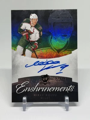 12-13 UD Upper Deck The Cup Enshrinements  Mikko Koivu  /50  Auto #CE-KV - Image 1 of 2
