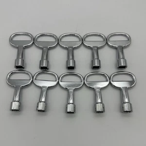 10x 8mm Square Drive Key Toilet Door Bus Coach Electrical Inspection Panel - UK - Picture 1 of 2