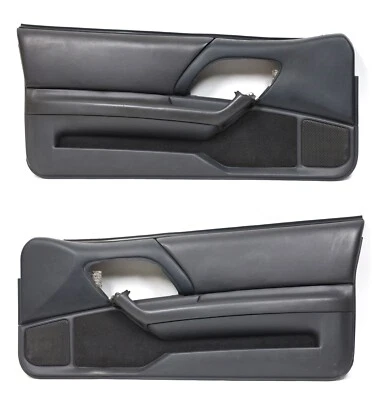 Chevrolet Camaro Z28 SS 1993-2002 juego de paneles de puerta de cuero ébano OEM GM Foto 1 de 4