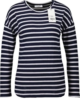 NEU! Sublevel Damen Pullover dunkelblau-weiß Gr. XL - Bild 1 von 4